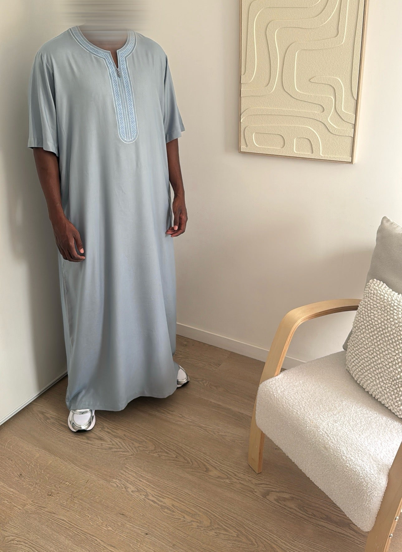 QAMIS ÉMIRATI MANCHE COURTE