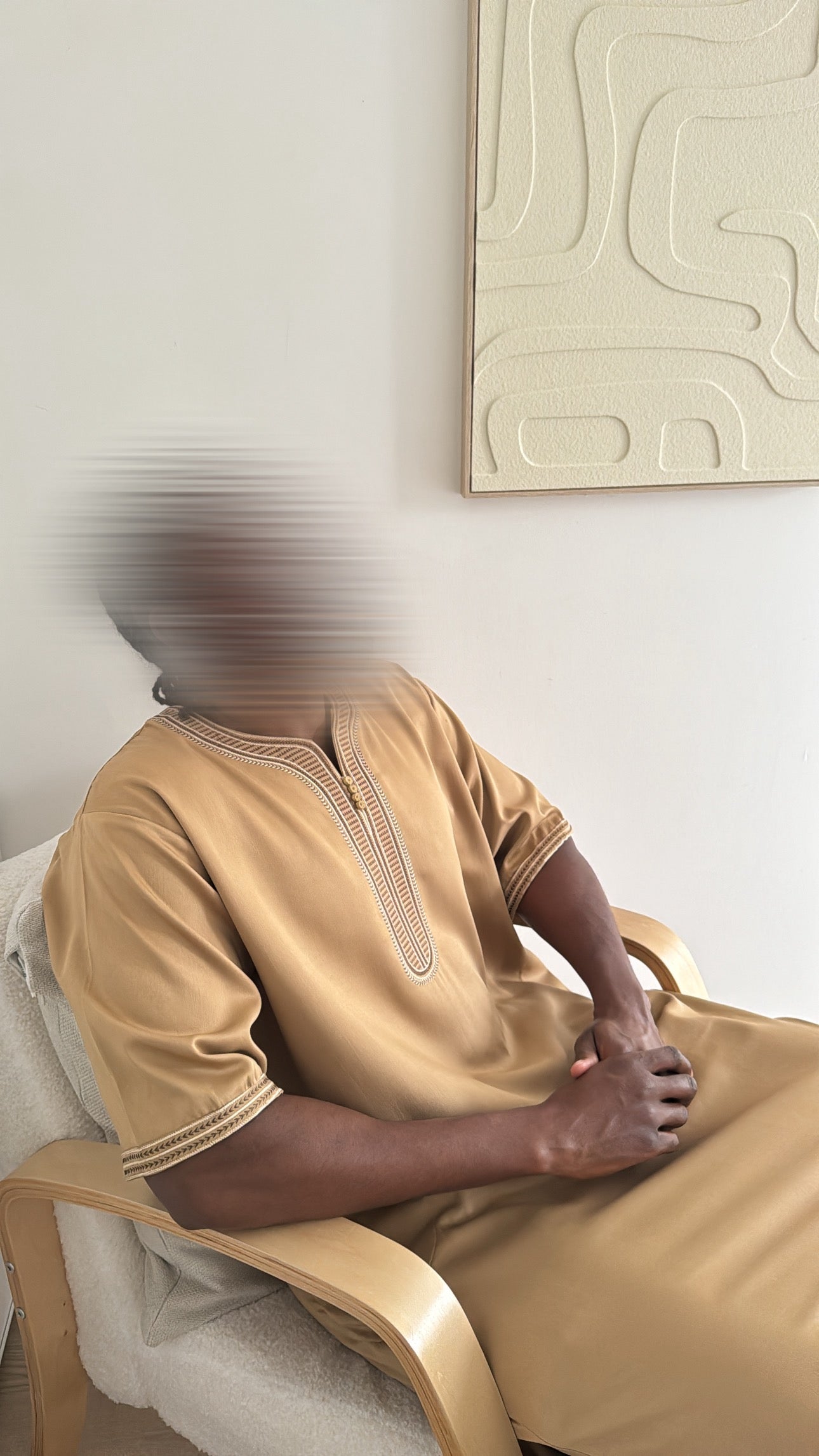 QAMIS ÉMIRATI MANCHE COURTE