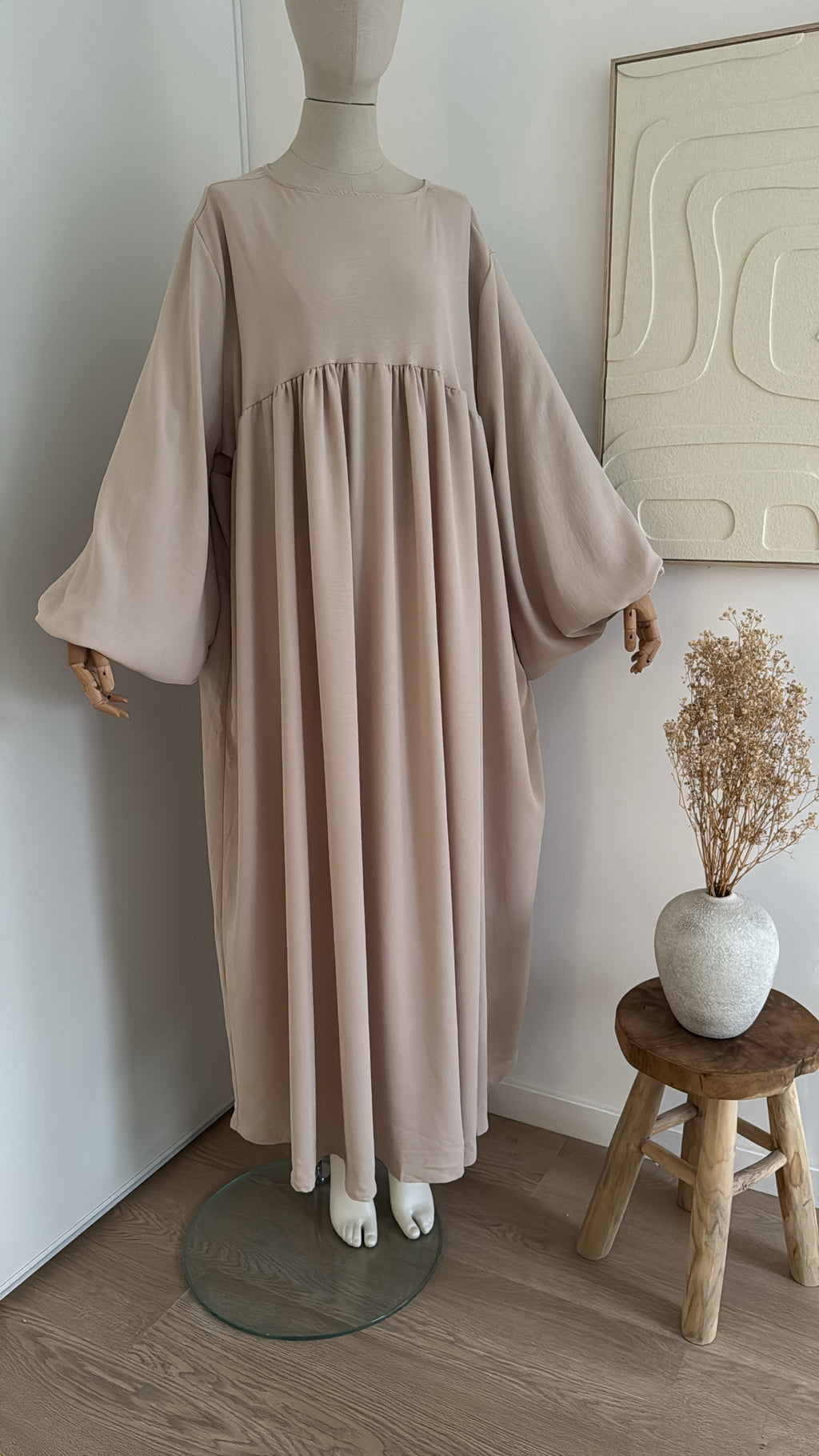 ABAYA JAZZ MANCHE BOUFFANTE