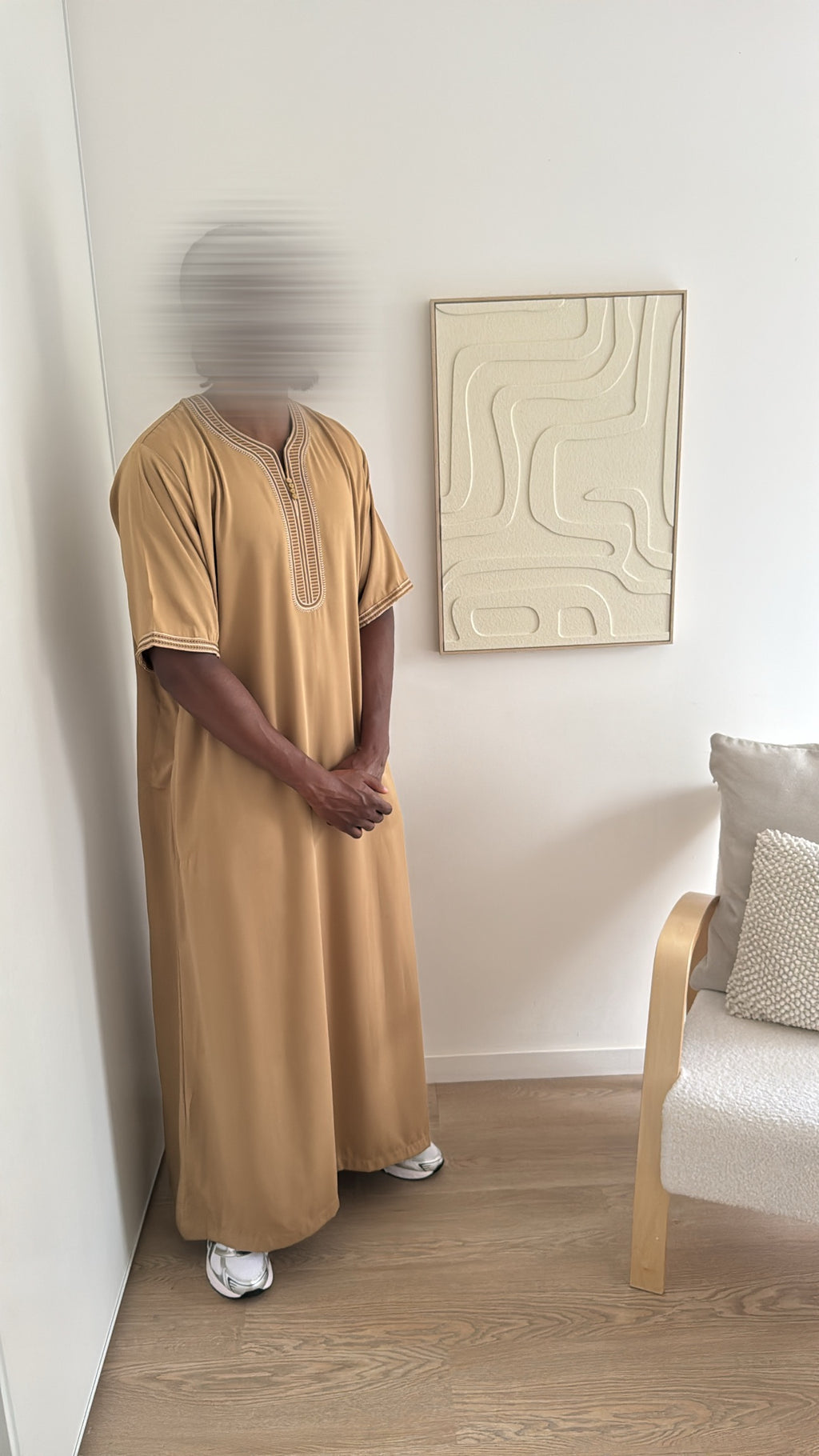 QAMIS ÉMIRATI MANCHE COURTE